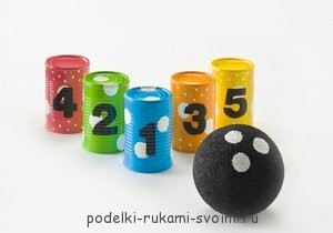 боулинг игры для детей своими руками