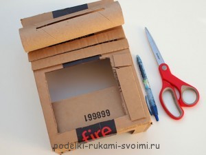 касса своими руками из коробки