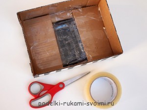 касса своими руками из коробки