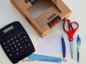 касса своими руками из коробки