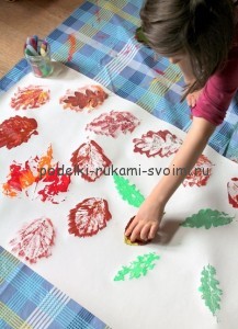 Интересные поделки из осенних листьев